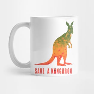 Save A Kangaroo Animal Lovers Support Australia Mug